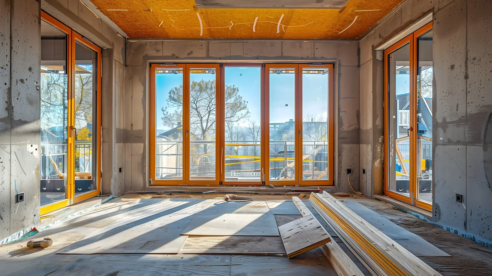 Bild zeigt eine Baustelle im Innenbereich